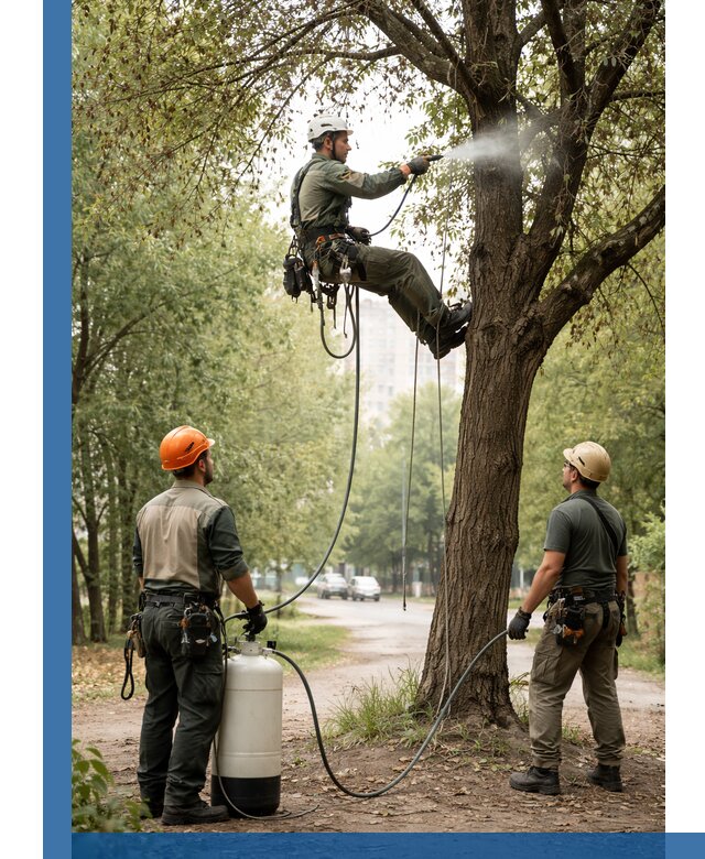 Обработка деревьев от вредителей в Муравленке профессиональная защита