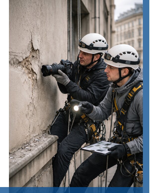 Фотофиксация дефектов фасада в Муравленке от 4818 р. | ВЫСОТНИК-Мрв