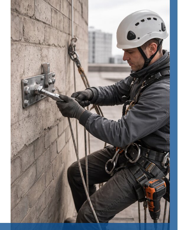 Установка анкерных точек в Муравленке от 3747 р. | ВЫСОТНИК-Мрв